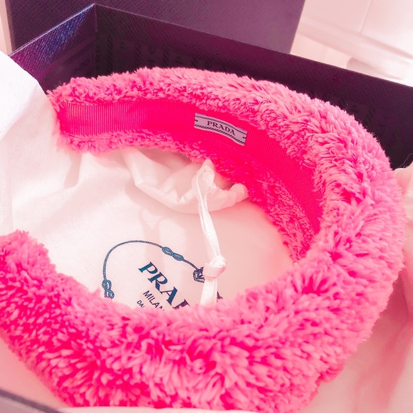 Prada pink terry cloth headband - Picture 4 of 6
